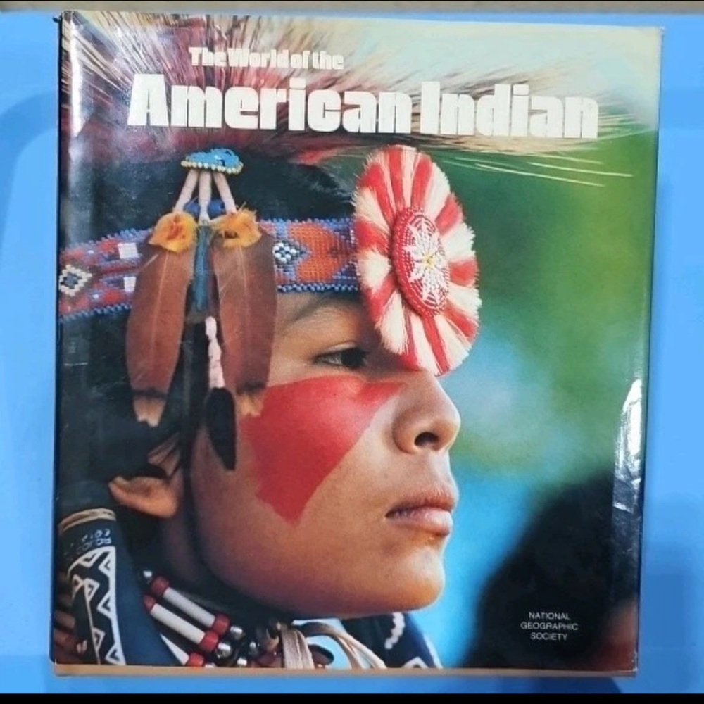 National Geographic: Vibrant Cultural Portrait in Red and Blue
